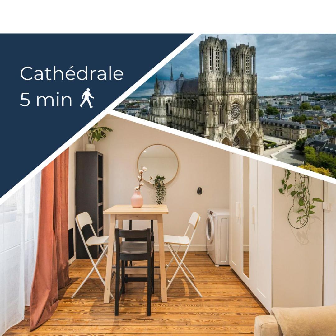 Appartement Cosy Proche Cathedrale Reims Exteriör bild