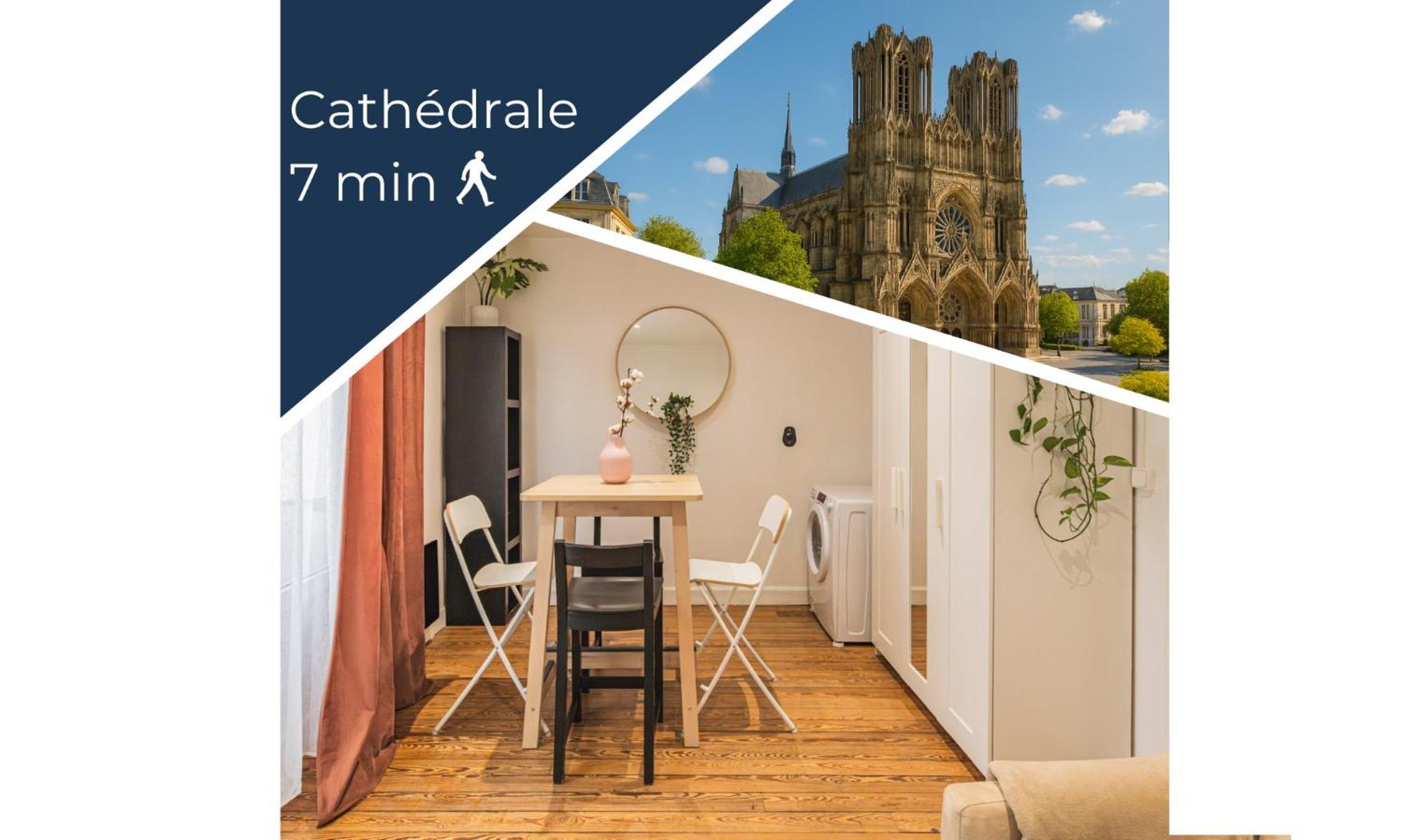 Appartement Cosy Proche Cathedrale Reims Exteriör bild
